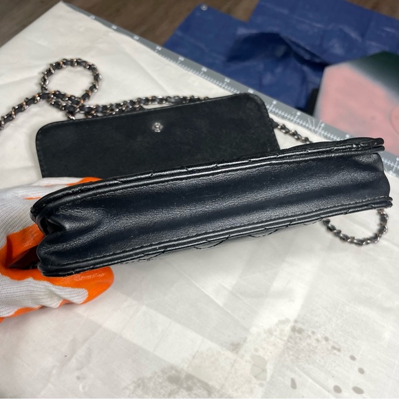 Christian Lacroix black faux leather crossbody purse - Picture 5 of 12